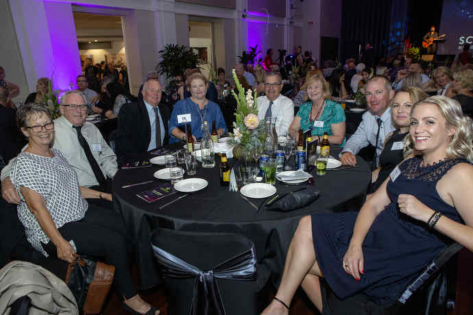 The AJ Bush & Sons table at the 2019 Scenic Rim Business Excellence Awards.