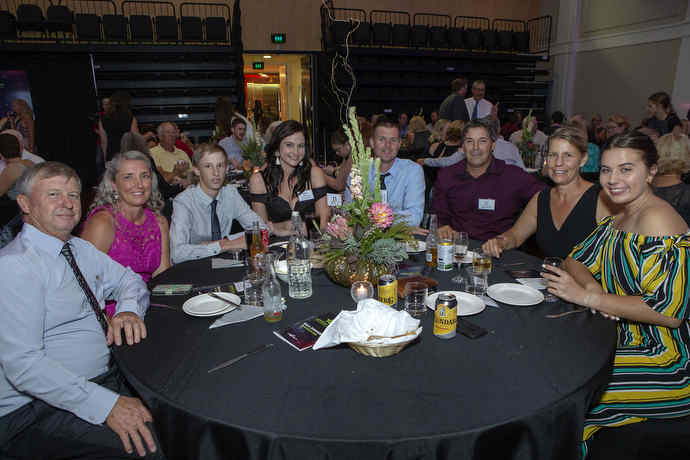 The M J Abbott Auto Electrical table at the 2019 Scenic Rim Business Excellence Awards.
