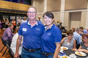 Rod and Debbie Richardson of Running Creek Beef at the February business breakfast.
